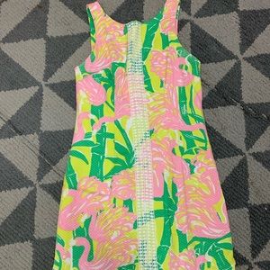 Flamingo shift dress
